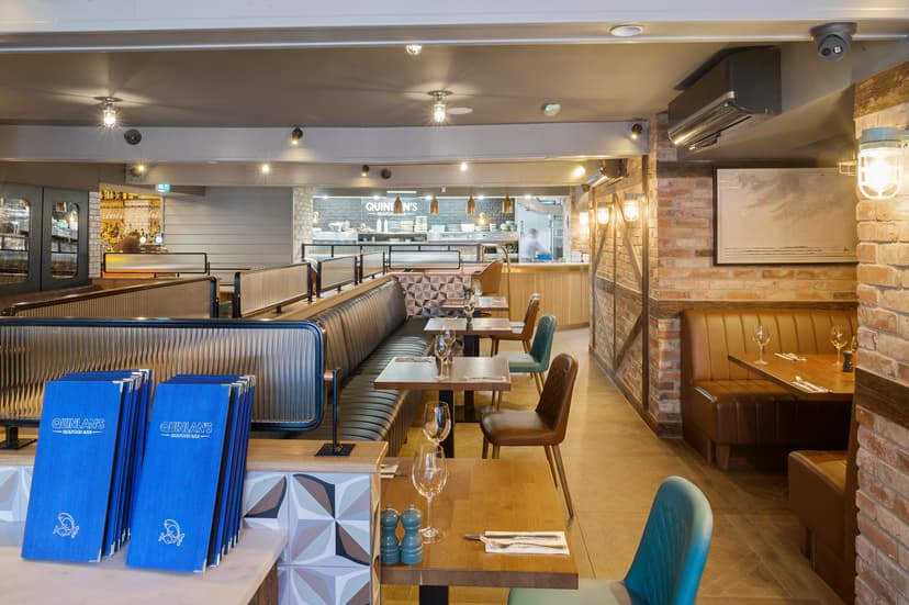 Cork restaurant dining area with traditional decor