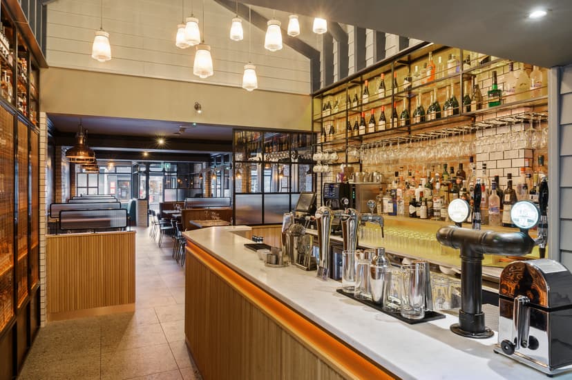 Cork restaurant interior showing comfortable seating
