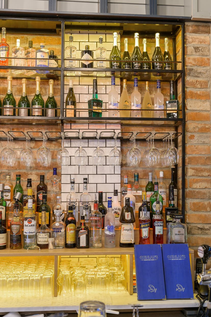 Cork restaurant interior featuring local artwork